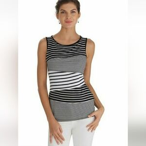 Tiered Striped Shell, NWT